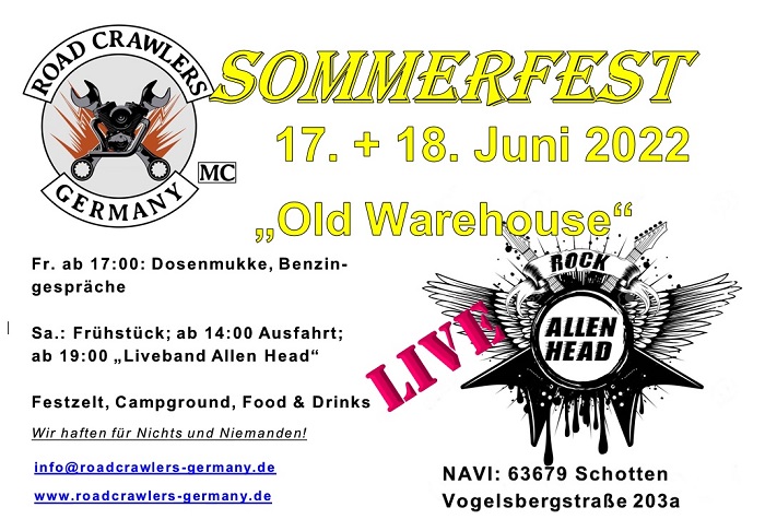 Sommerfest 2022 Road Crawlers MC