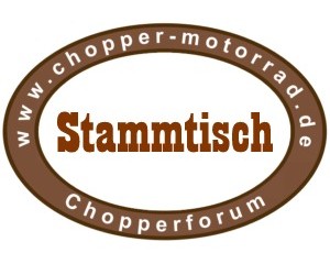 Biker Stammtisch bei Chopper Motorrad
