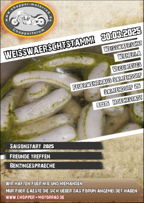 Weißwärscht Stammtisch 2025