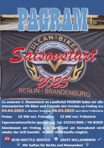 3. VulcaN Biker Stammtisch Berlin/ Brandenburg