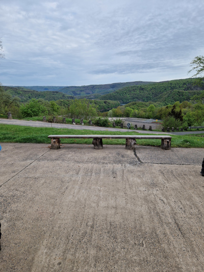 Ankunft und Ausblick von der Unterkunft